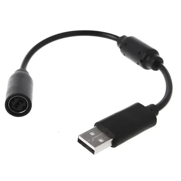 Кабель USB Breakaway для геймпада 360 с адаптером для ПК, Черный
