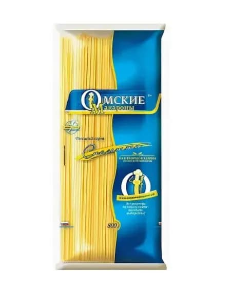 Омские макароны Вермишель длинная, 800 гр
