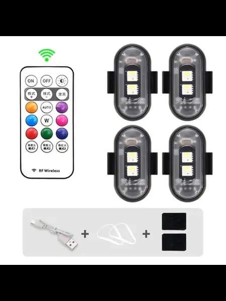 4шт RGB светодиодные стробоскопы для мото авто
