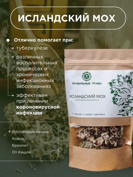 Исландский мох от кашля