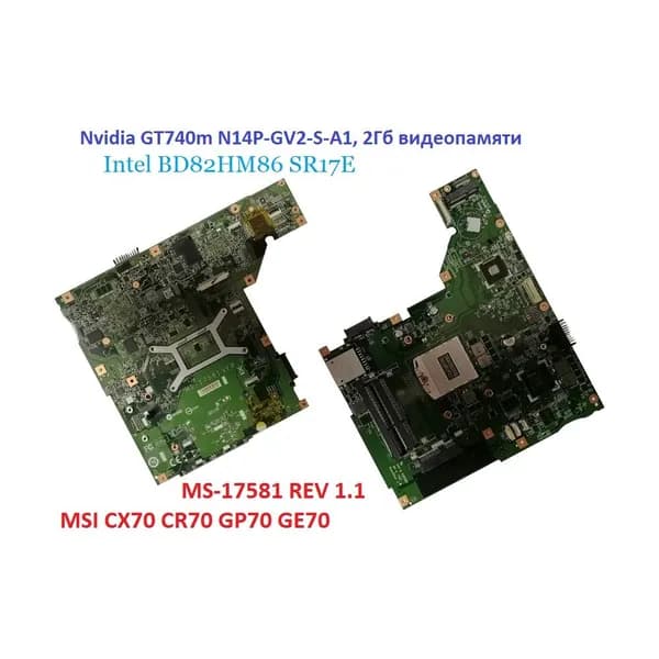 плата MS-17581 rev1.1 для ноутбука MSI