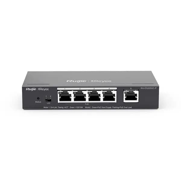 Ruijie Reyee RG-ES205GC 5-портовый 10/100/1000 настольный коммутатор