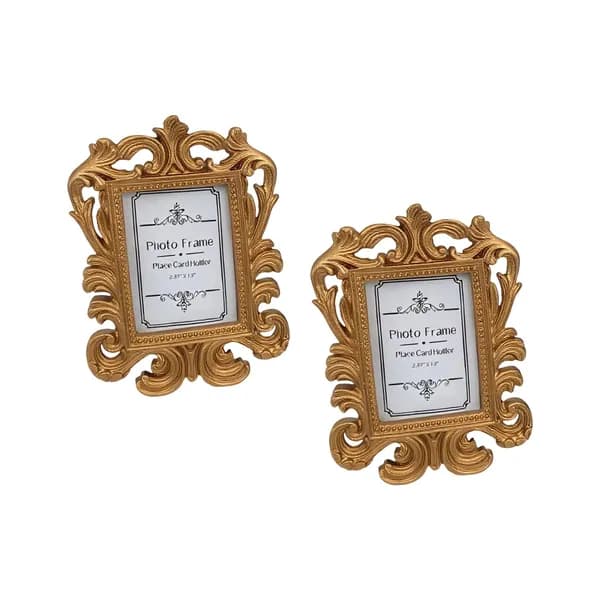 Антикварная европейская рамка для фото из смолы настольного размещения