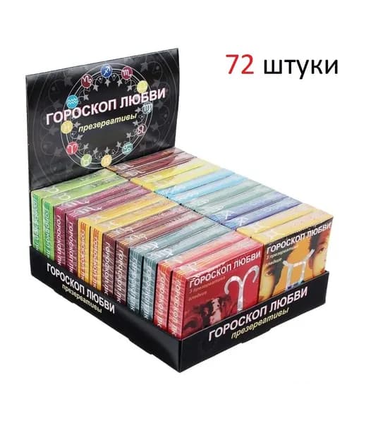 Презервативы Гороскоп любви №3 с ароматом клубники (24*3)