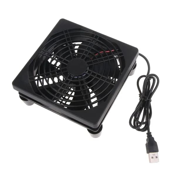 Охлаждающий корпус вентилятора для ресивера DVR TV Box Router 120mmx55mm 5V USB Power