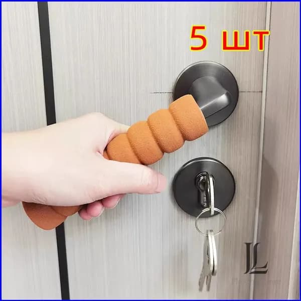 Стоппер для дверной ручки 5шт, накладка защитная на дверную ручку