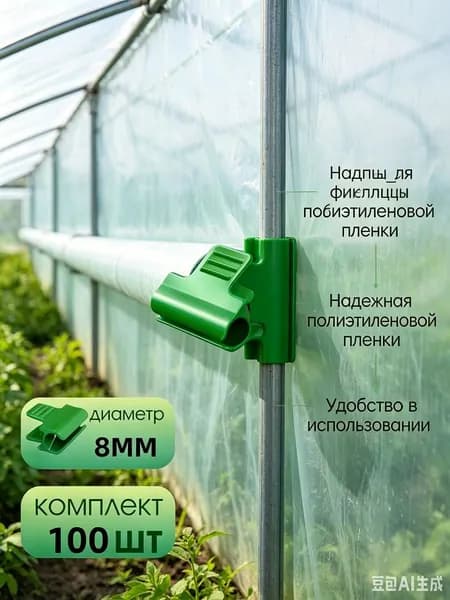 Комплект креплений34 х 28мм, ABS пластик, 100 шт