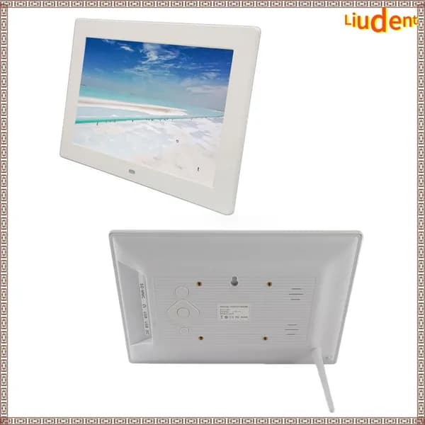 10 Inch Digital Photo Frame, Удобный обмен контентом и простая установка, для ежедневного использования дома Белый американский стандарт