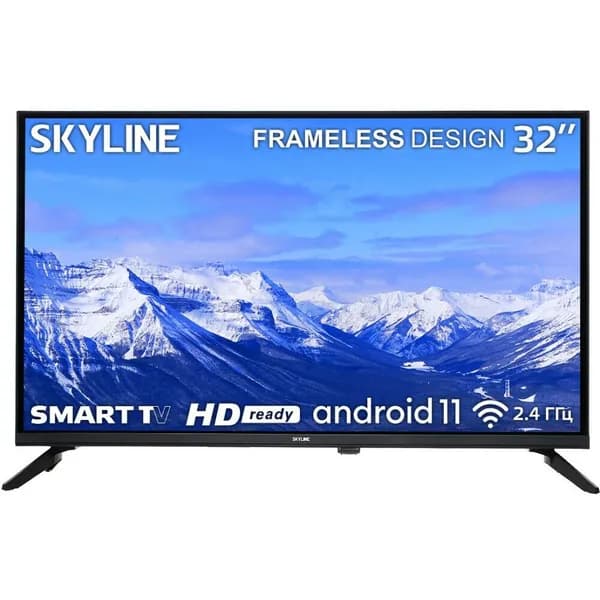 SkyLine Телевизор 32" HD, черный