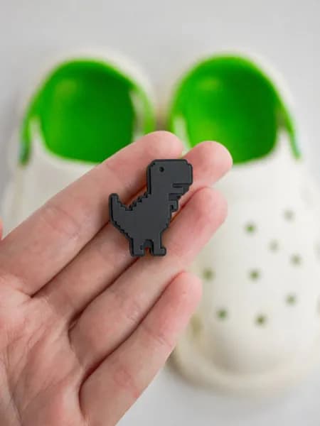 KLEPKI Джибитсы "Динозавр" для crocs, сабо, набор 1шт, джиббитсы для крокс