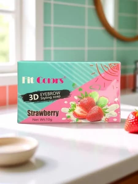 Мыло для бровей с эффектом ламинирования 3D клубника