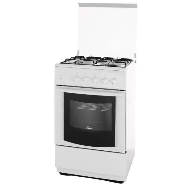 Плита газовая Flama ПГ4 1465 тип FGмод.2411, 50 см, 4 конфорки, 50 л, белый