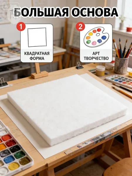 Большая квадратная 3D основа для рисования детям текстурная губчатая бумага