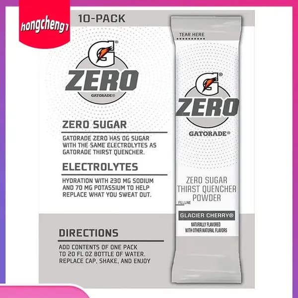 Изотонический стик Gatorade Third Quashed Powder Stick 10 упаковок с нулевым миндально-вишневым вкусом