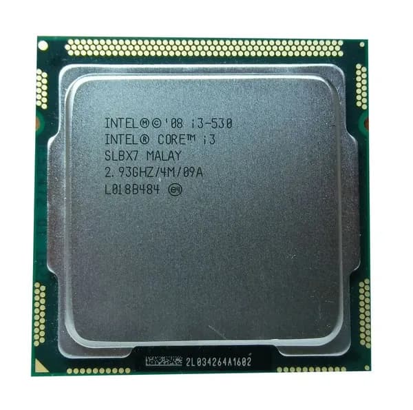 Процессор со встроенной графикой Socket LGA 1156 Intel Core i3 530 ( 2 ядра 4 потока 2933 МГц 2,93 ГГц кэш 4 Мб )