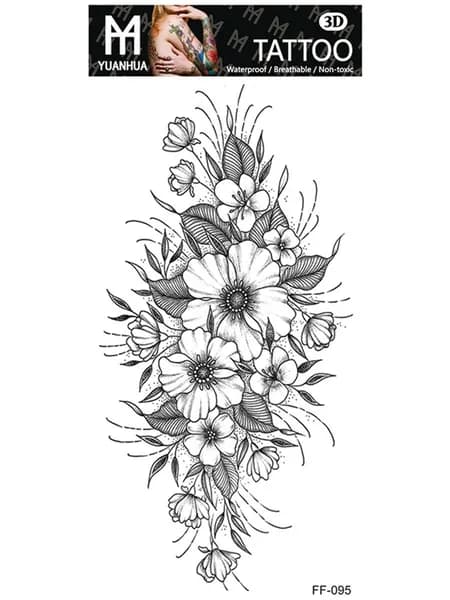 Переводные тату взрослые временные,цвет 20.5x9.5cm