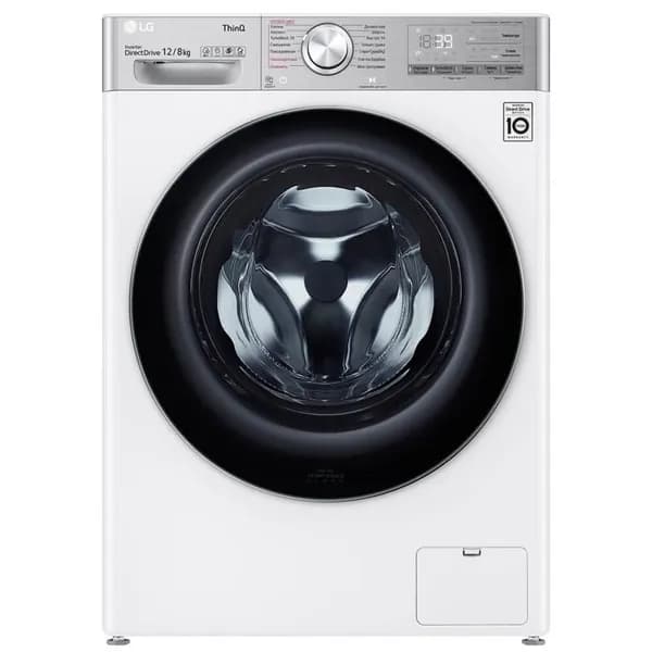 Стиральная машина с сушкой LG TW4V9BC9E, 12/8 кг, 1400 об/мин, 60 см, 52/70 дБ, A, белый