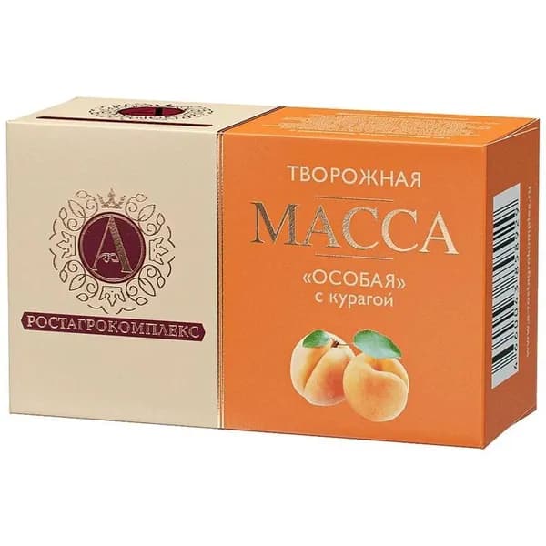 Масса А.Ростагрокомплекс Особая творожная с курагой 23%, 100г