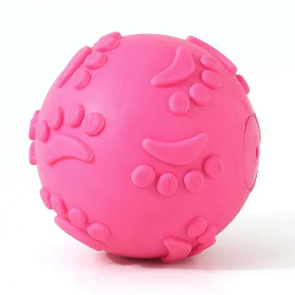 Звуковая игрушка-мяч для собак из ТПР, прочная и моющаяся, для грызения и интерактивной игры