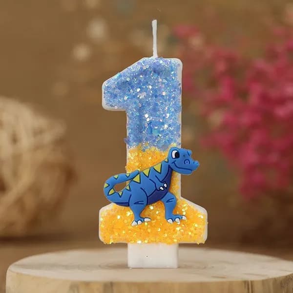 Свечи для торта цифра 1, 7.5 см, 1 шт