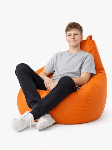 FENJOYS Кресло-мешок Груша, Дюспо, Размер XXL,оранжевый