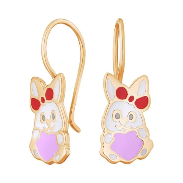 Серьги детские ювелирные серебро 925