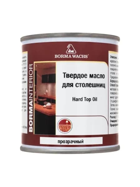 BORMA WACHS Масло для дерева, Полуматовое покрытие, 0.125 л, прозрачный
