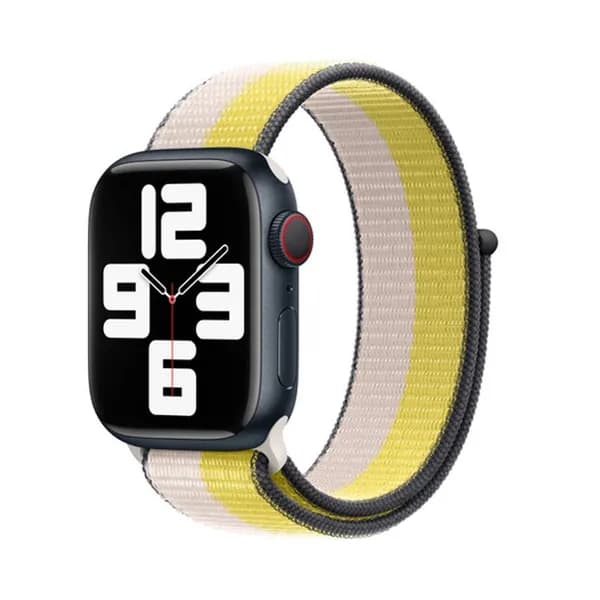 Нейлоновый ремешок для Apple Watch series 1-9 SE, SE 2, 1 и 2 Ultra, 42-44-45-49 mm / Эластичный тканевый браслет на липучке