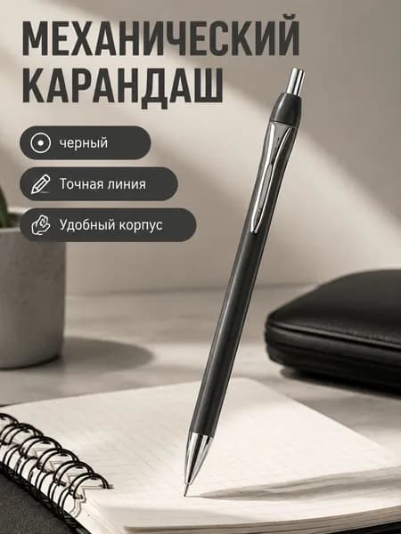Карандаш, твердость: HB (Твердо-мягкий), толщина: 0.7 мм, 1 шт.