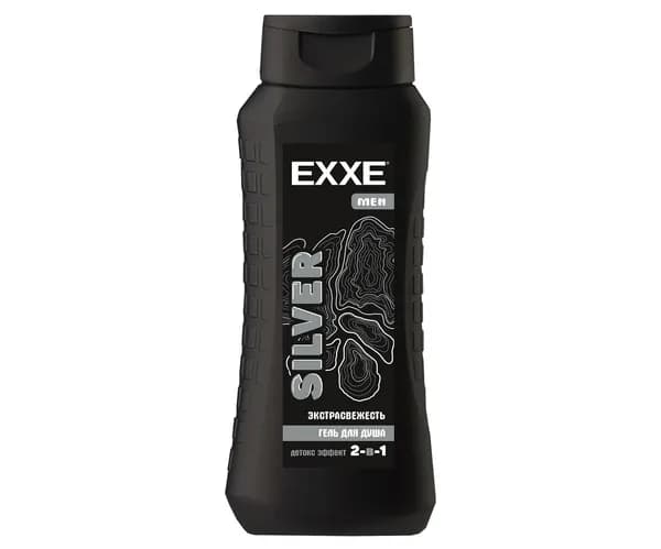 EXXE MEN Мужской гель для душа 2в1 "Экстрасвежесть" SILVER, 400мл