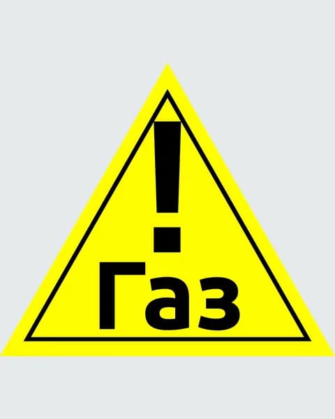 Наклейка на автомобиль Газ (предупреждающий знак)