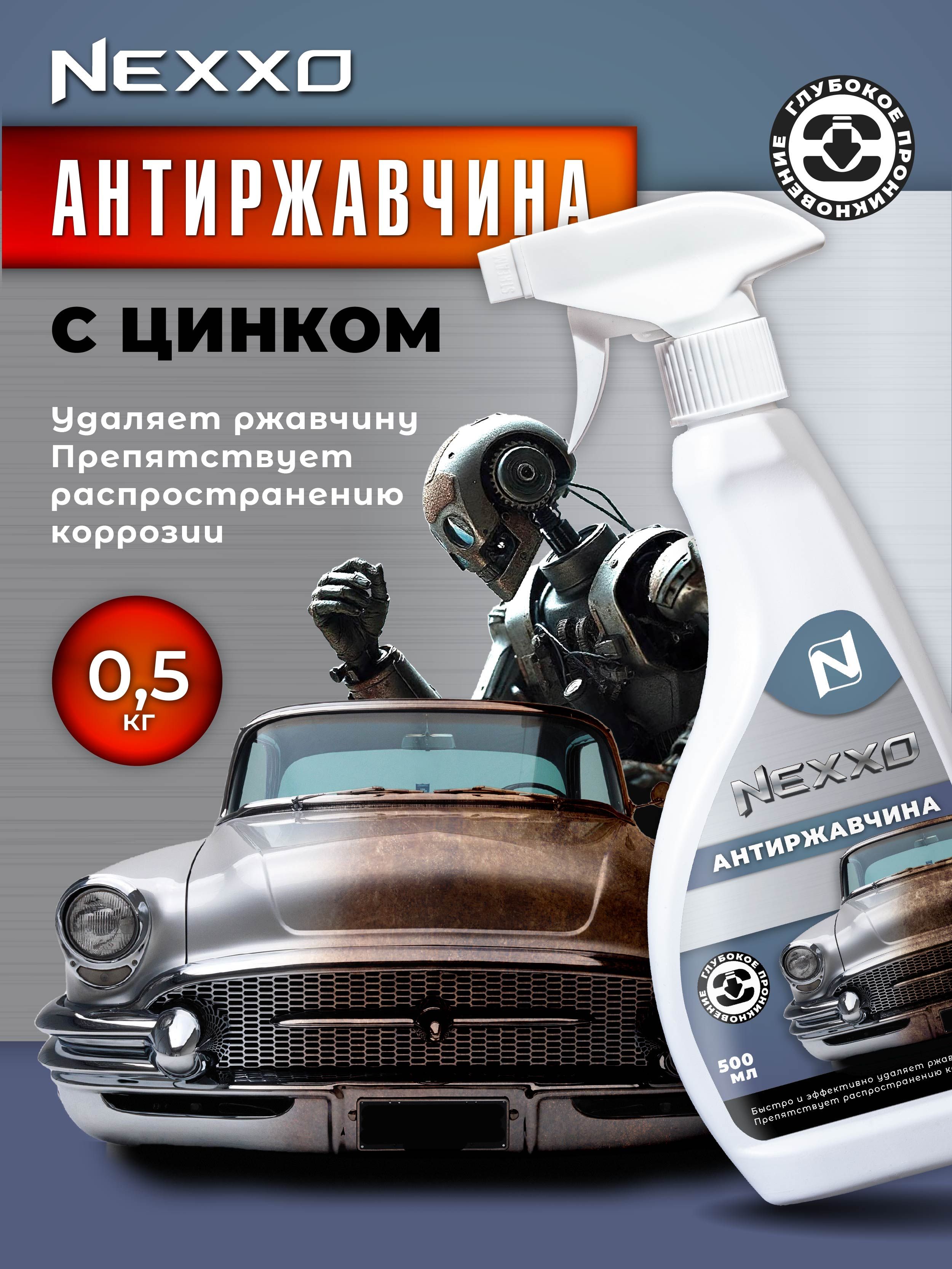 Преобразователь ржавчины NEXXO Антиржавчина 500гр