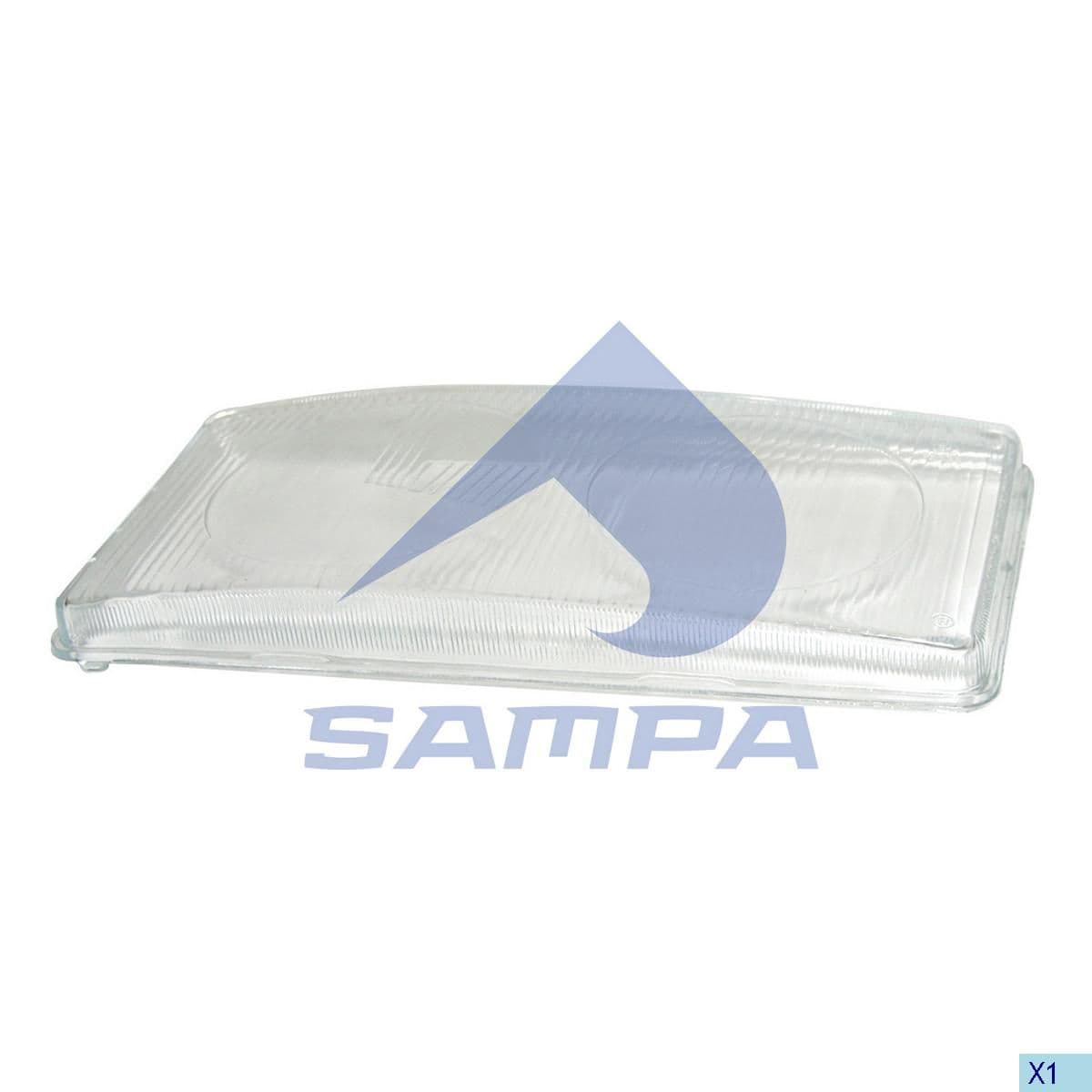 Стекло фары правой Sampa 022.037