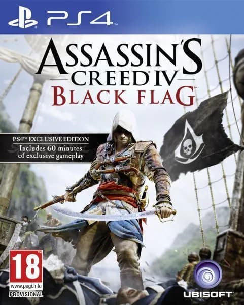 Игра Assassins Creed 4 (IV) Черный флаг (Black Flag) PS4 Диск на PS 4