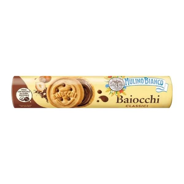 Печенье Байокки с какао и ореховым крем Mulino Bianco 168г