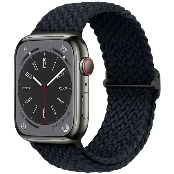 Вязаный ремешок для умных часов Apple Watch, лаконичный стиль, совместим с моделями 4, 5, 6, 7, 8, 9, 10, 11
