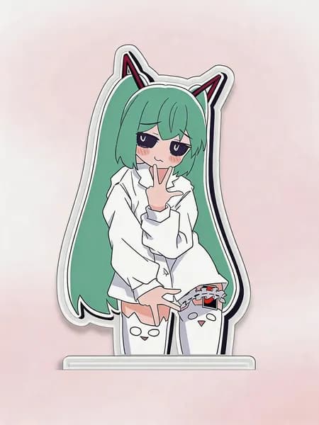 Акриловый стенд Hatsune Miku (Версия Uno), аниме-фигурка для стола, подарок для фанатов