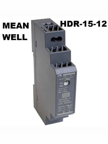 Блок питания MEAN WELL HDR-15-12