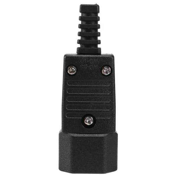 Черный IEC-320 C14 Штекерная розетка переменного тока 250V 10A