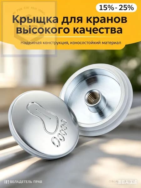 Донный клапан металлический, для душевой кабины Сlick-clack с грязеуловителем