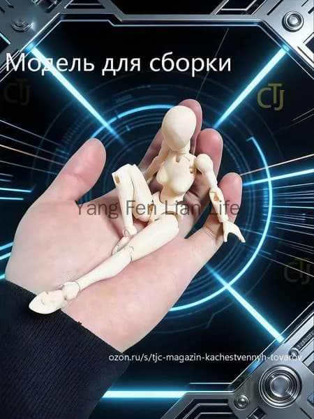 Модели анатомии человека подходят для рисования и зарисовки эскизов. Суставы подвижны. Требуется самостоятельная сборка.