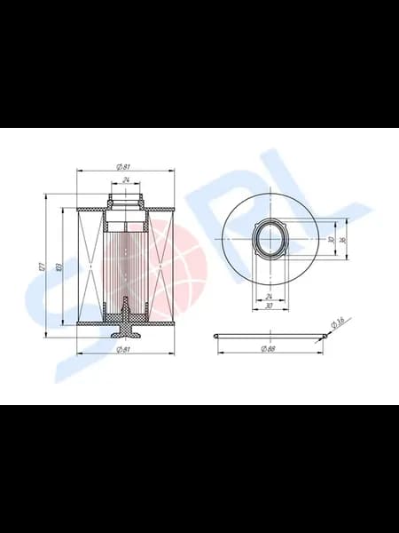 Фильтр топливный дв.cummins isf 2.8 г-3302 бизнес a21r22 nex