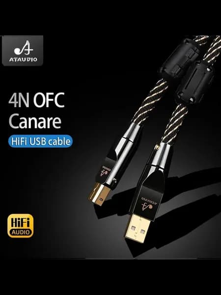 ATAUDIO HiFi USB кабель 1.5м Upgraded A-B