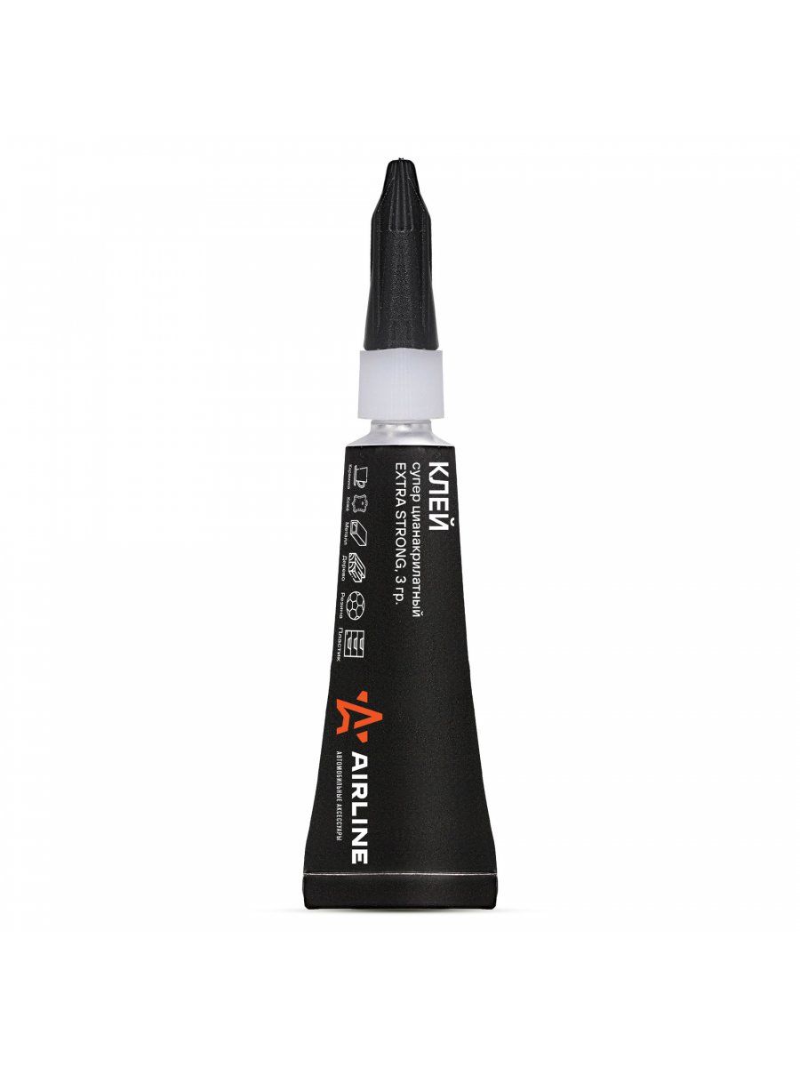 Суперклей AIRLINE цианакрилатный EXTRA STRONG, 1 шт., 3 грамма, ADGC007