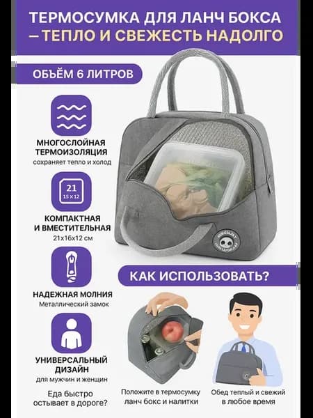 Термосумка для ланч бокса