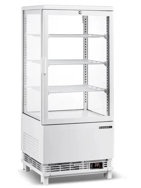 Витрина холодильная COOLEQ CW-70 WHITE, 68 л, 425x380x913 мм