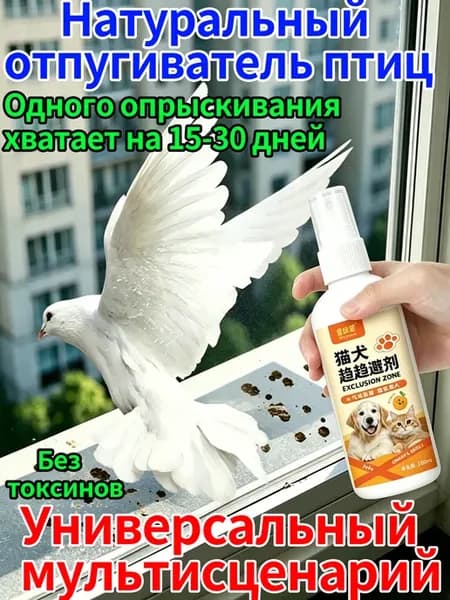 Эффективное отпугивание птиц, голуби