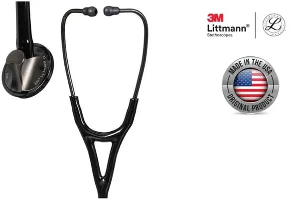 Стетоскоп 3M Littmann Master Cardiology 2176, раструб с матовой поверхностью, черный шланг
