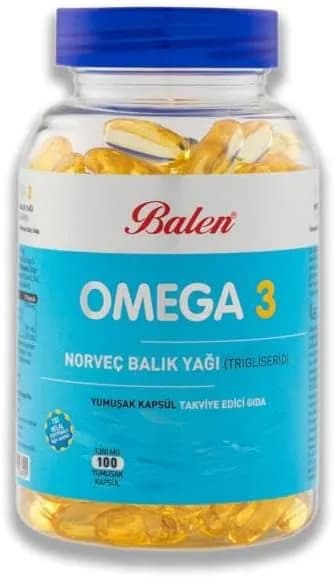 Норвежский рыбий жир BALEN Omega 3 (триглицериды) 1380 мг * 100 мягких капсул
