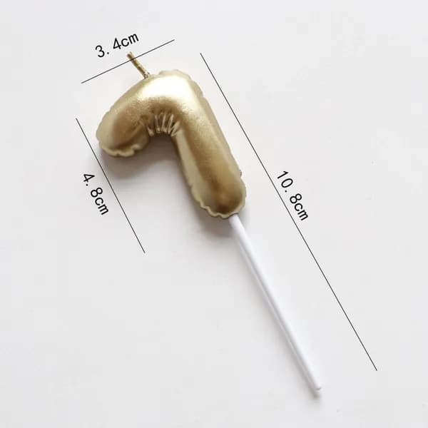 Свечи для торта цифра 7, 10 см, 1 шт